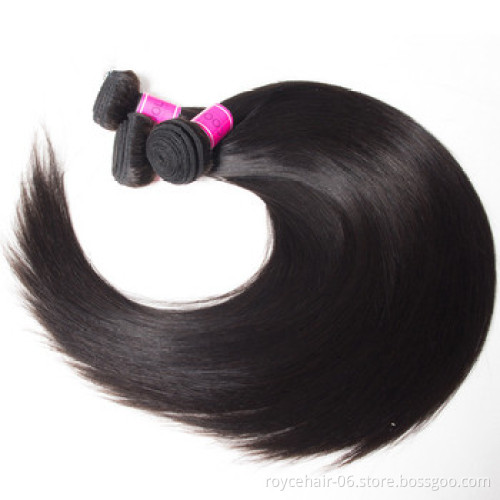 Hot Sale Royce Brand Straight Remy Human Hair Weft Super Double Drawn Virgin Hair